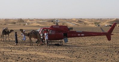 Helicopter tour over Marrakech