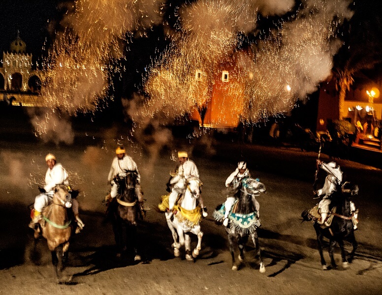 Marrakech Excurions, Fantasia Show dinner Marrakech