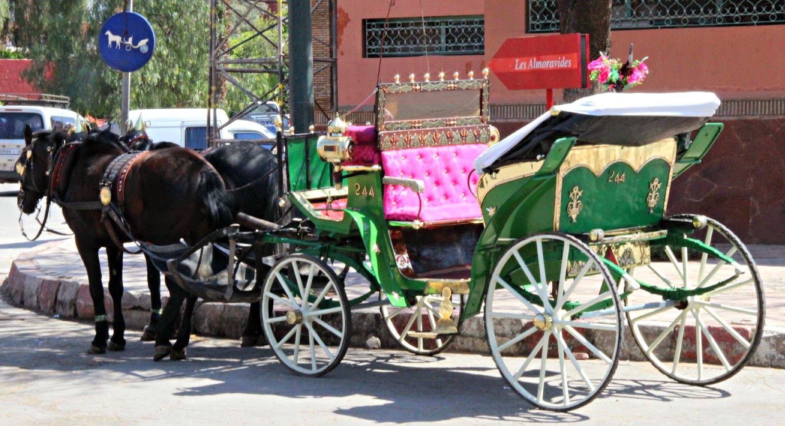 giro in carrozza trainata da cavalli a Marrakech